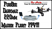 Furibee Darkmax Fpv Maiden Flight Aomway Commander Goggles V1 Awesome
